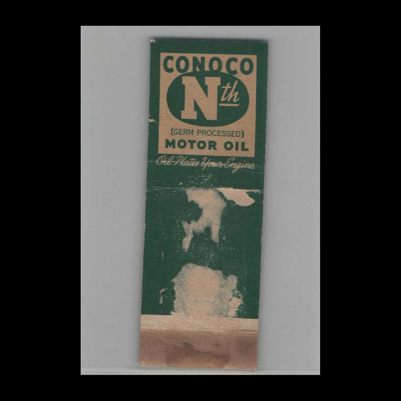 Conoco Gasoline Matchbook Cover Beaver Inn Gateway AR Conoco Gasoline Matchbook Cover Beaver Inn Gateway AR