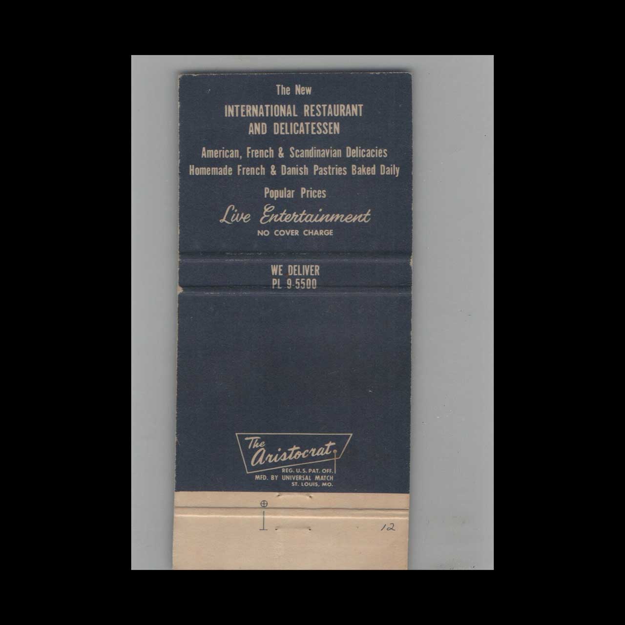 Full Length Matchbook Cover Network 55 Restaurant New York NY Full Length Matchbook Cover Network 55 Restaurant New York NY