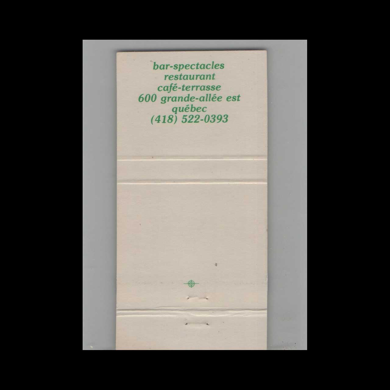 Full Length Matchbook Cover Chez Dagobert Bar Toronto ON Full Length Matchbook Cover Chez Dagobert Bar Toronto ON