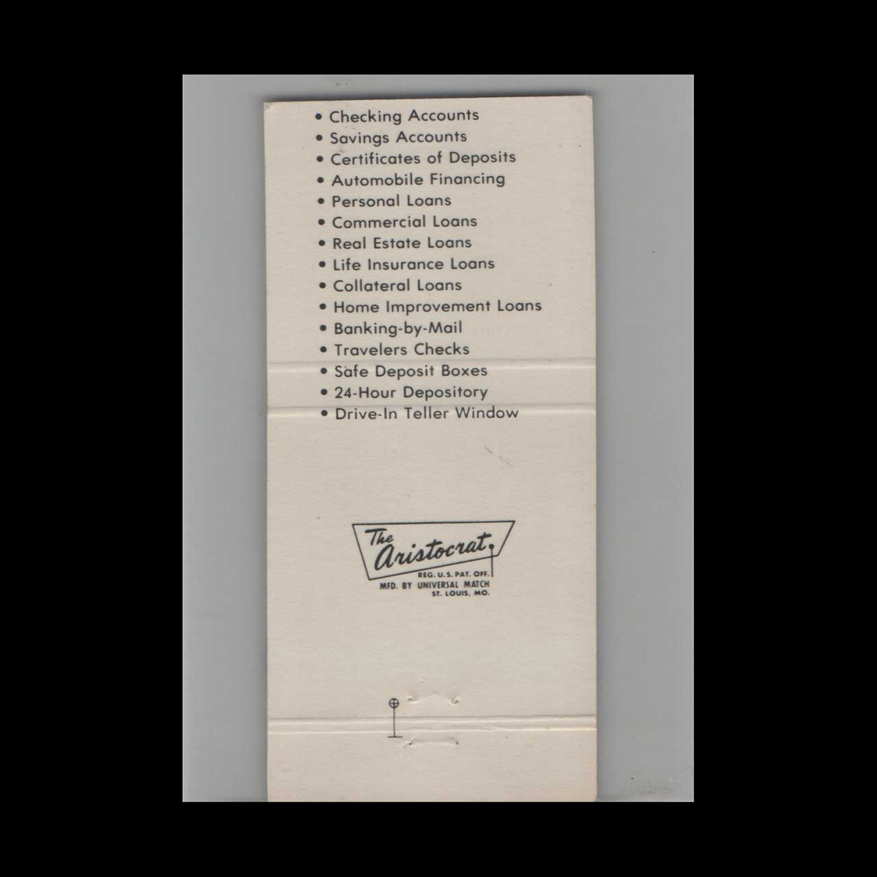 Full Length Matchbook Cover The First State Bank Fitzgerald GA Full Length Matchbook Cover The First State Bank Fitzgerald GA