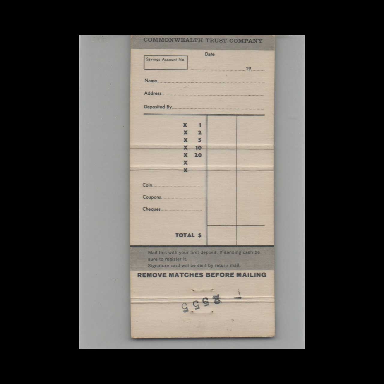 Full Length Matchbook Cover Commonwealth Trust Company Vancouver BC Full Length Matchbook Cover Commonwealth Trust Company Vancouver BC
