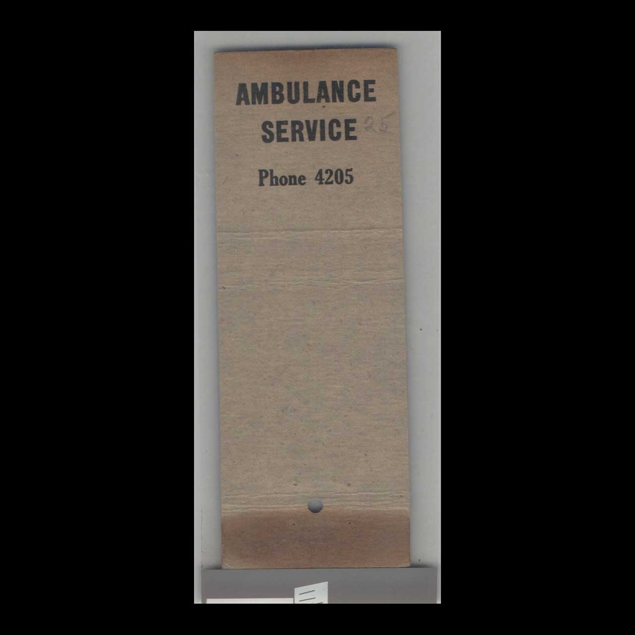 1930s Star Match Co Kelly Funeral Home Olean NY 1930s Star Match Co Kelly Funeral Home Olean NY