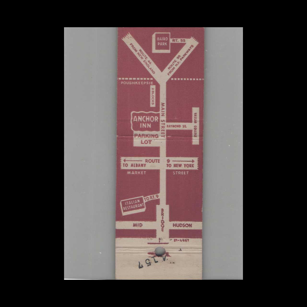 Nick Bens Restaurant Matchbook Cover Poughkeepsie NY Nick Bens Restaurant Matchbook Cover Poughkeepsie NY