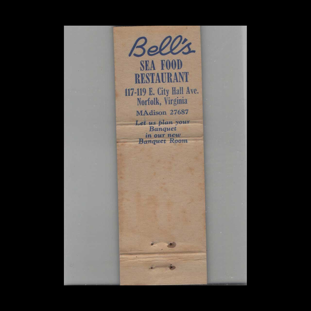 Matchbook Cover Baurs Lunch & Dinner Denver CO Matchbook Cover Baurs Lunch & Dinner Denver CO