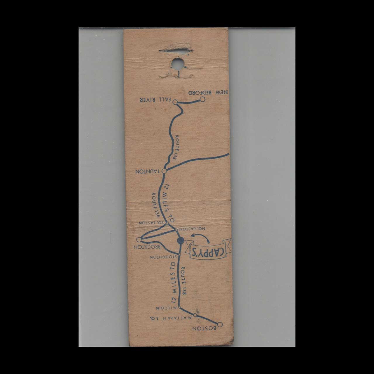 Cappys Floor Shows Lobster & Chicken Matchbook Cover Cappys Floor Shows Lobster & Chicken Matchbook Cover